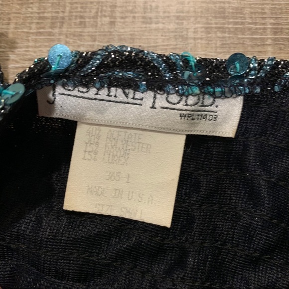 Vintage Justine Todd Rainbow Sequin Blouse | Small - Picture 3 of 6